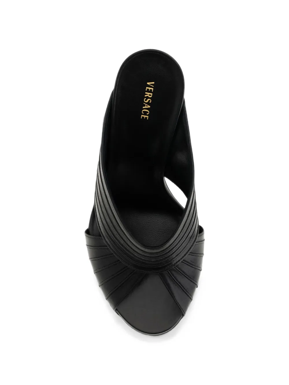 Versace Gianni nappa mules 90 mm Zwart