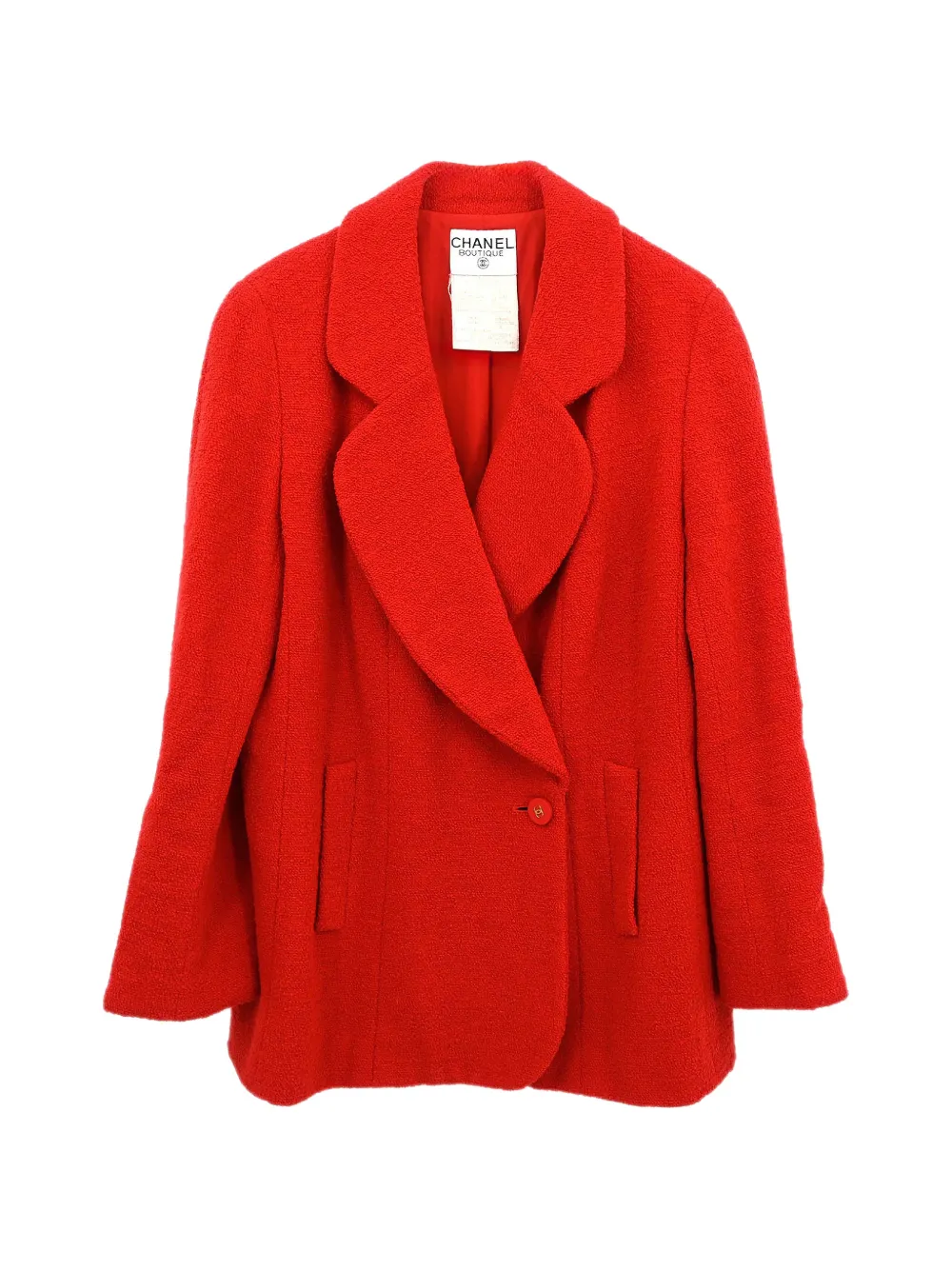 CHANEL Pre-Owned 1994 notched-lapels double-breasted jacket - Rot