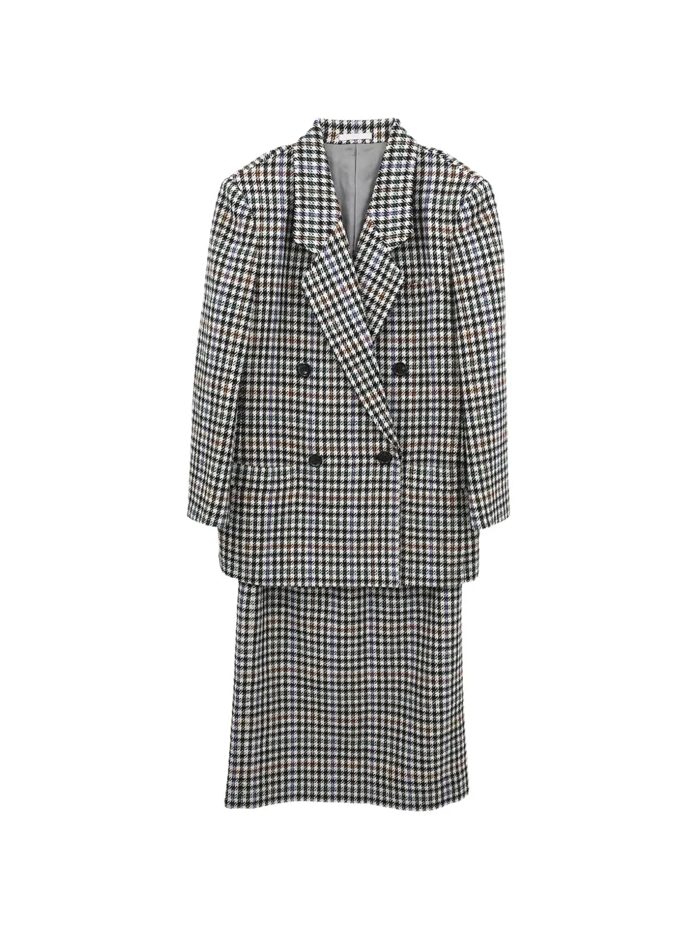 Burberry Pre-Owned 1990-2000s houndstooth check suit - Bianco