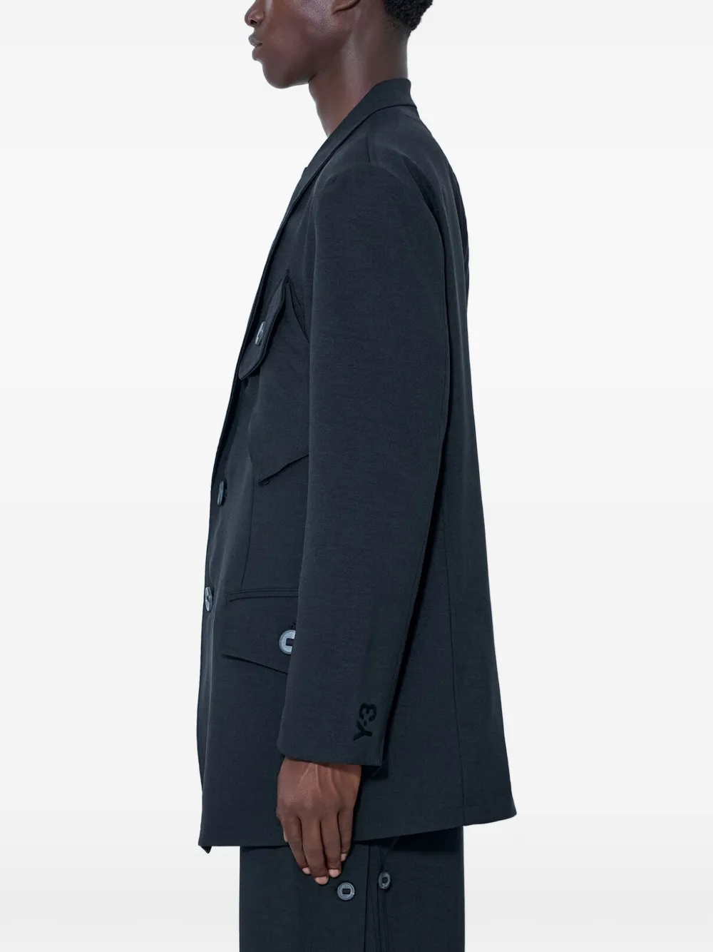 Y-3 Sport Uniform jas Zwart