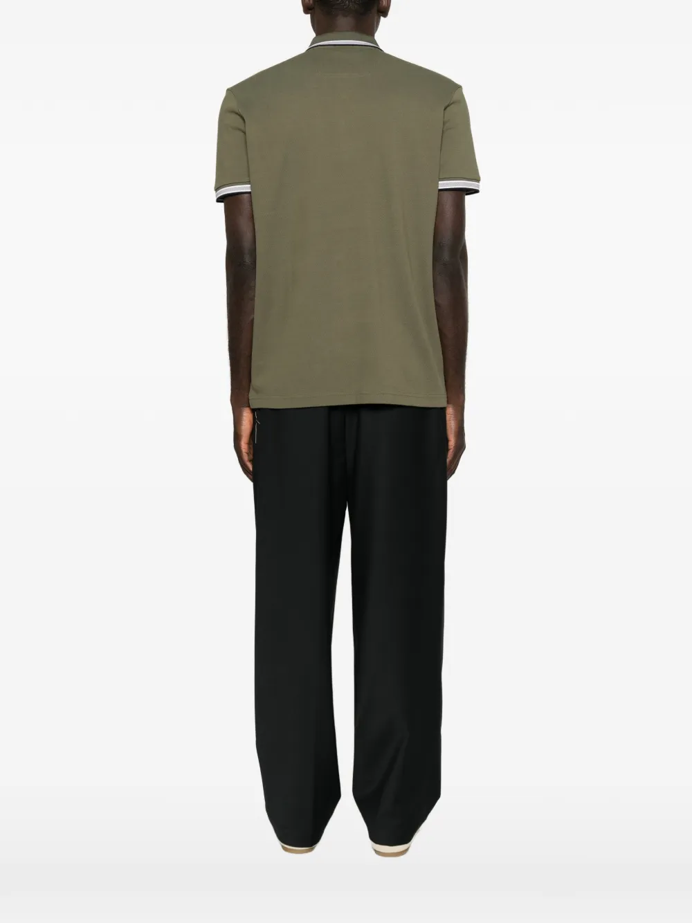 BOSS Poloshirt met geborduurd logo Groen