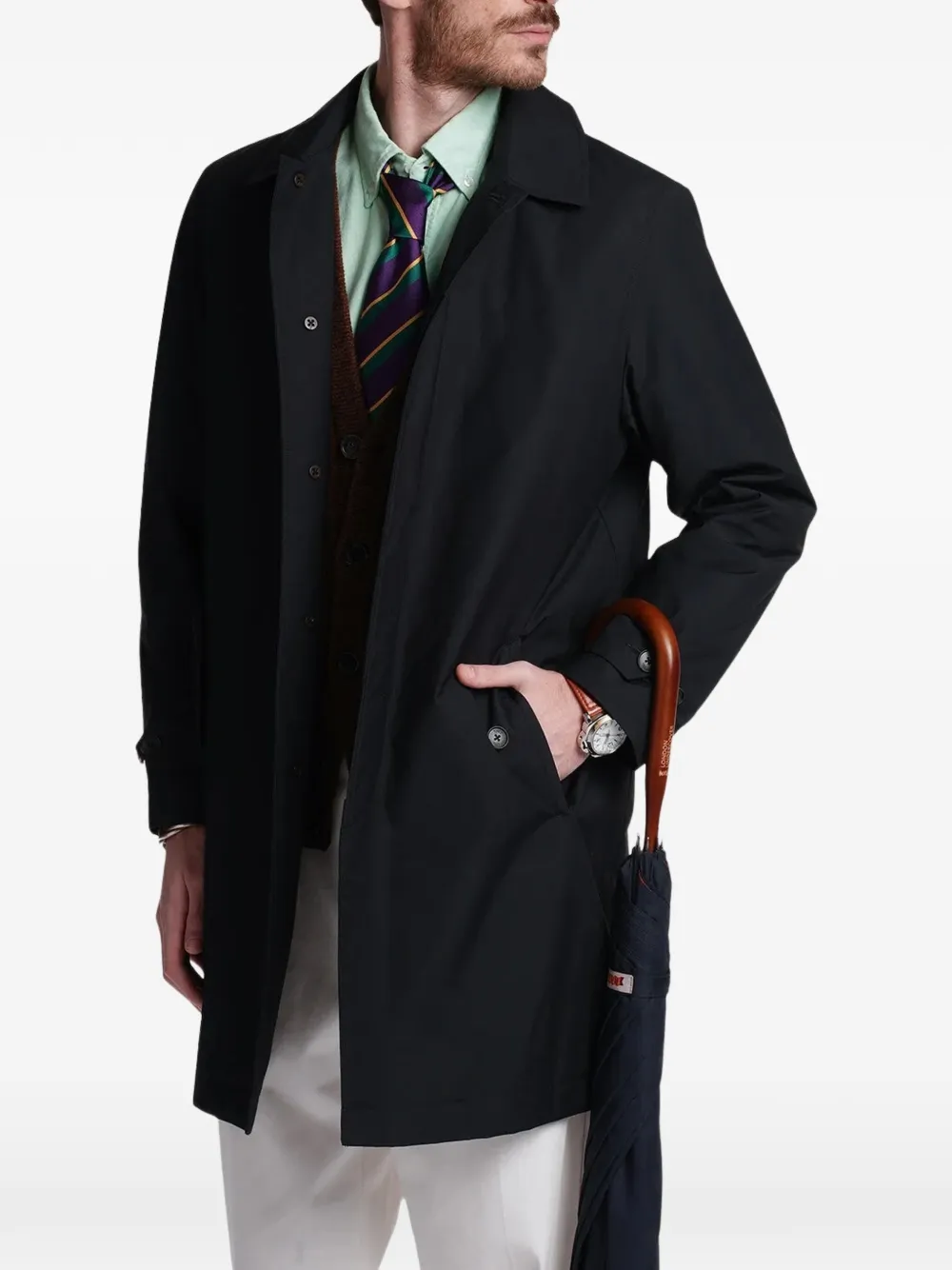 Baracuta Wollen jas Blauw