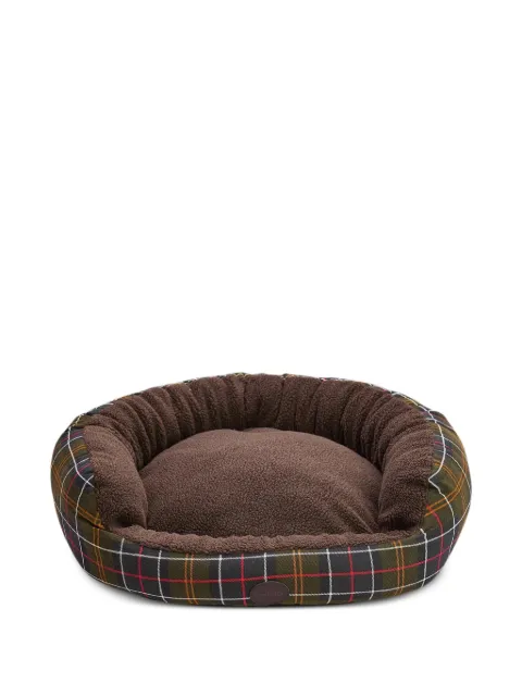 Barbour Snuggle tartan dog bed (76cm)