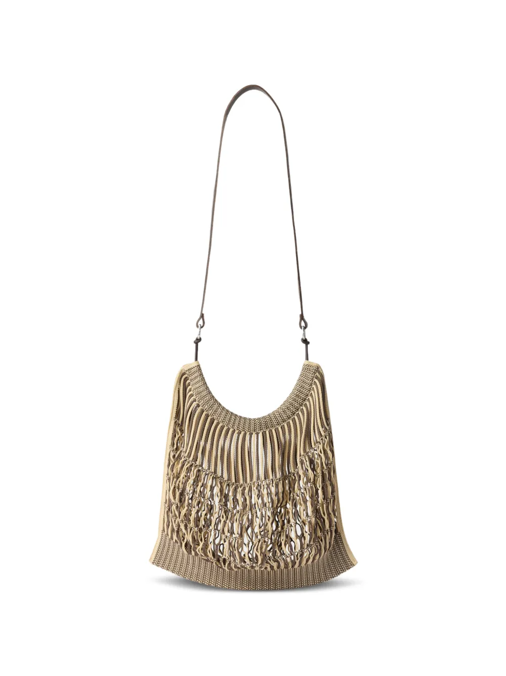 LEMAIRE large crossbody Filt net shopping bag - Toni neutri