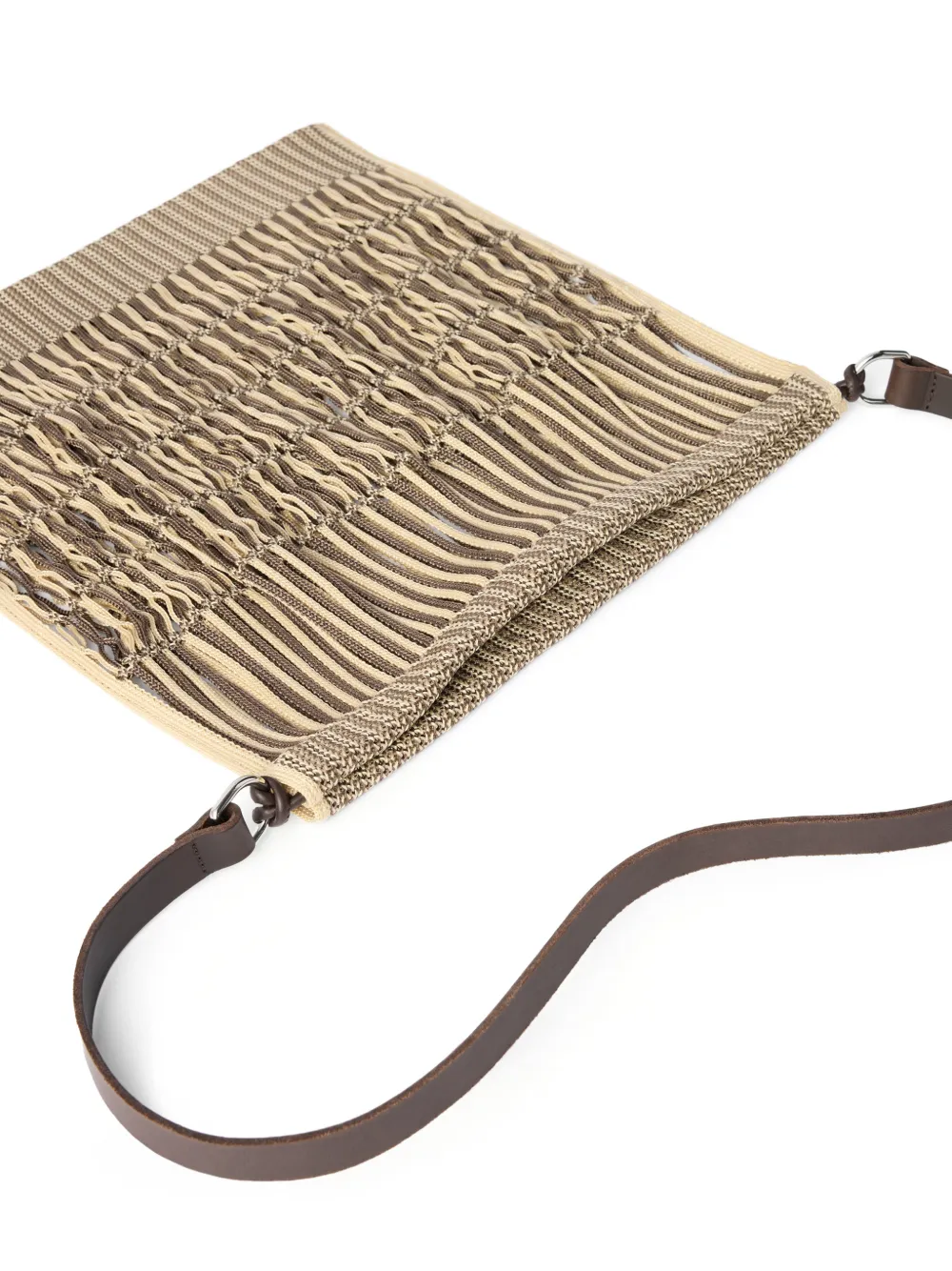 LEMAIRE Grote Filt Net crossbodytas Beige