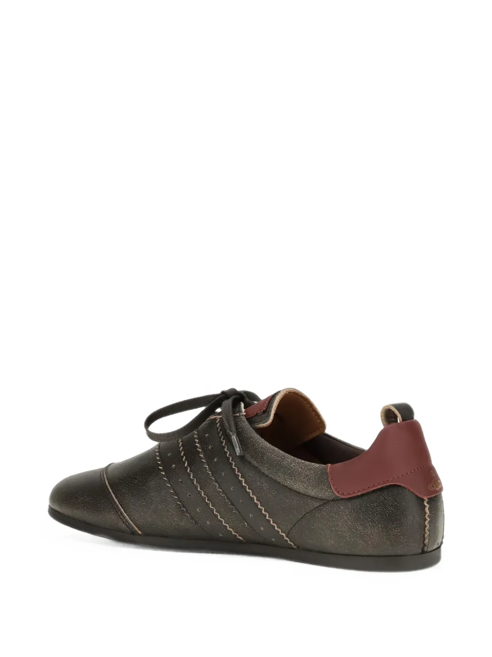 Vivienne Westwood Drunken leather low-top sneakers Zwart