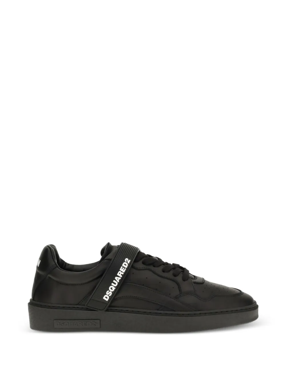 DSQUARED2 touch-strap logo-print sneakers - Nero