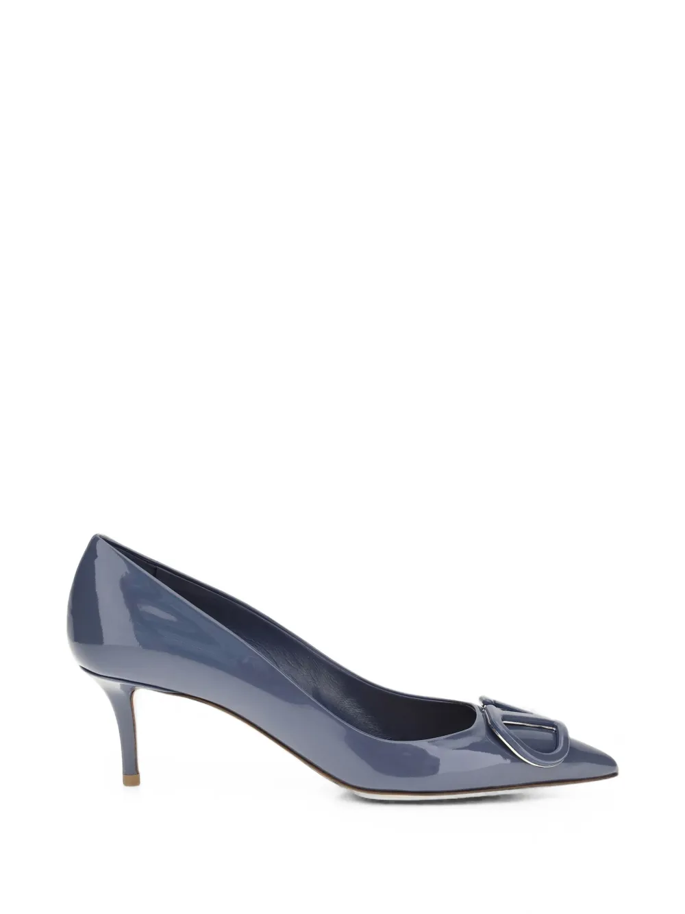 Valentino Garavani VLogo Signature leather pumps Blauw