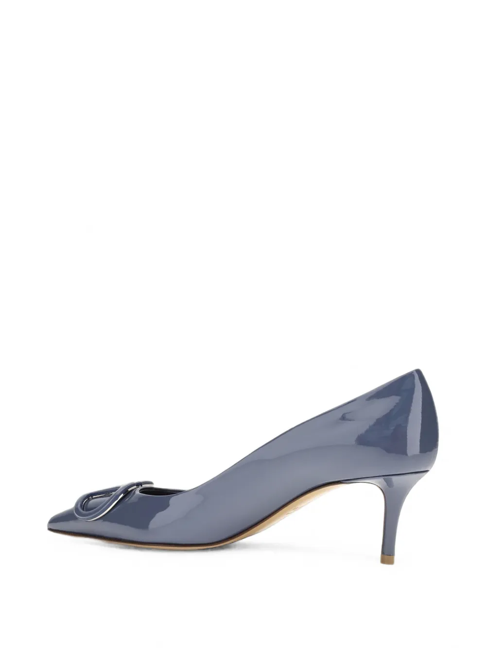 Valentino Garavani VLogo Signature leather pumps Blauw