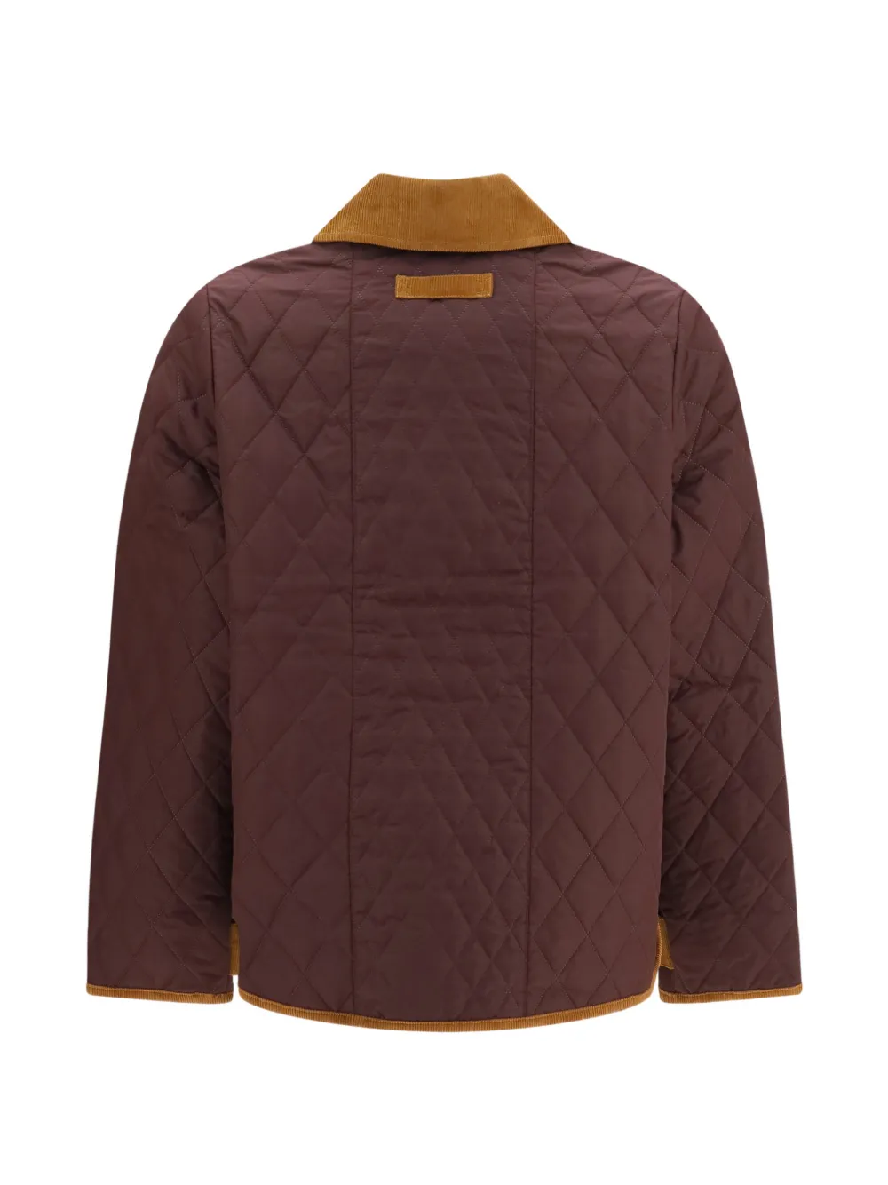 Barbour Ainsdale gewatteerd jack met patchwork Rood