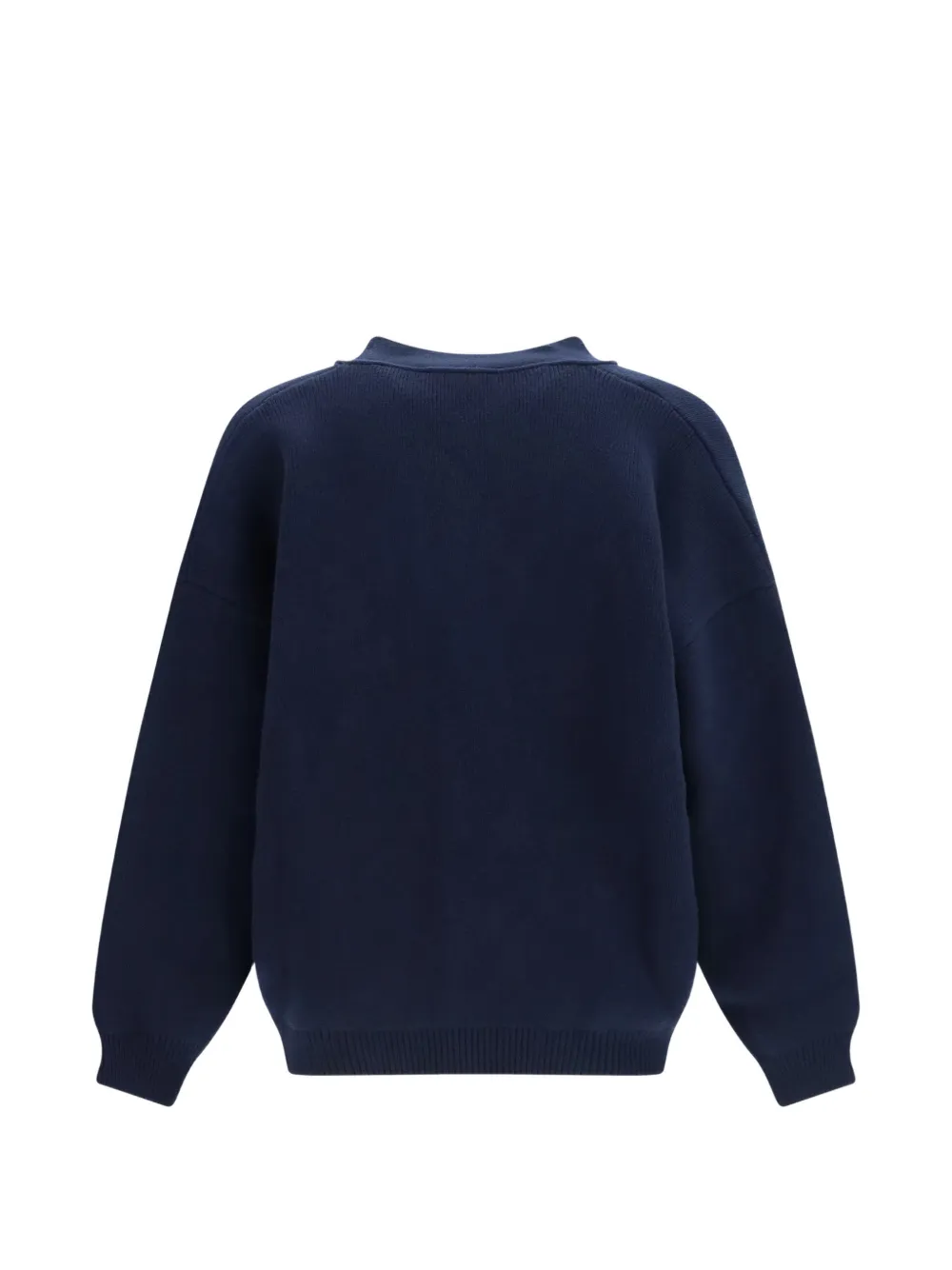 Laneus Wollen vest Blauw