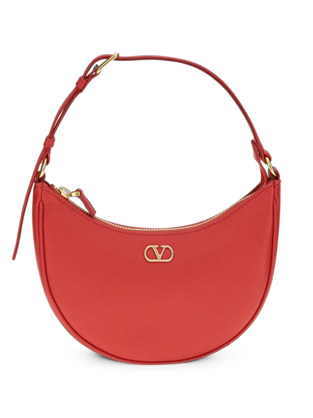Valentino Garavani VLogo Signature leather shoulder bag - Rosso