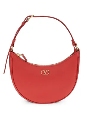 Valentino Garavani VLogo Signature Mini Shoulder Bag In Grainy