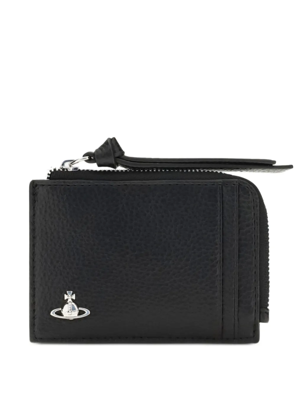 Vivienne Westwood Orb plaque leather card holder - Nero