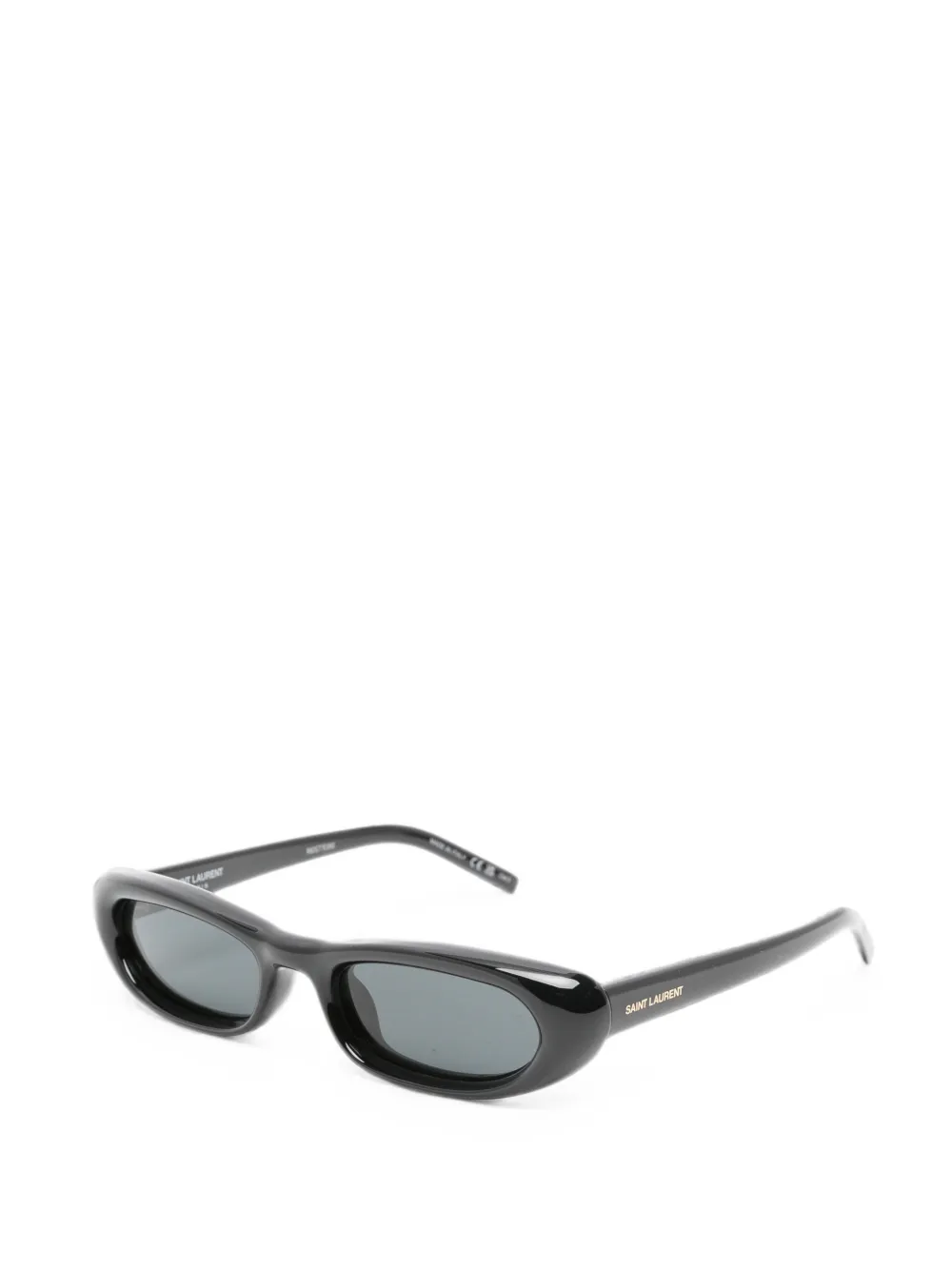 Saint Laurent Eyewear Shade Plump zonnebril met ovalen montuur Zwart
