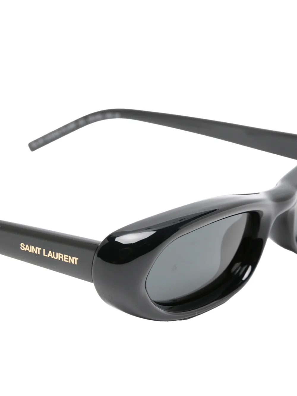 Saint Laurent Eyewear Shade Plump zonnebril met ovalen montuur Zwart