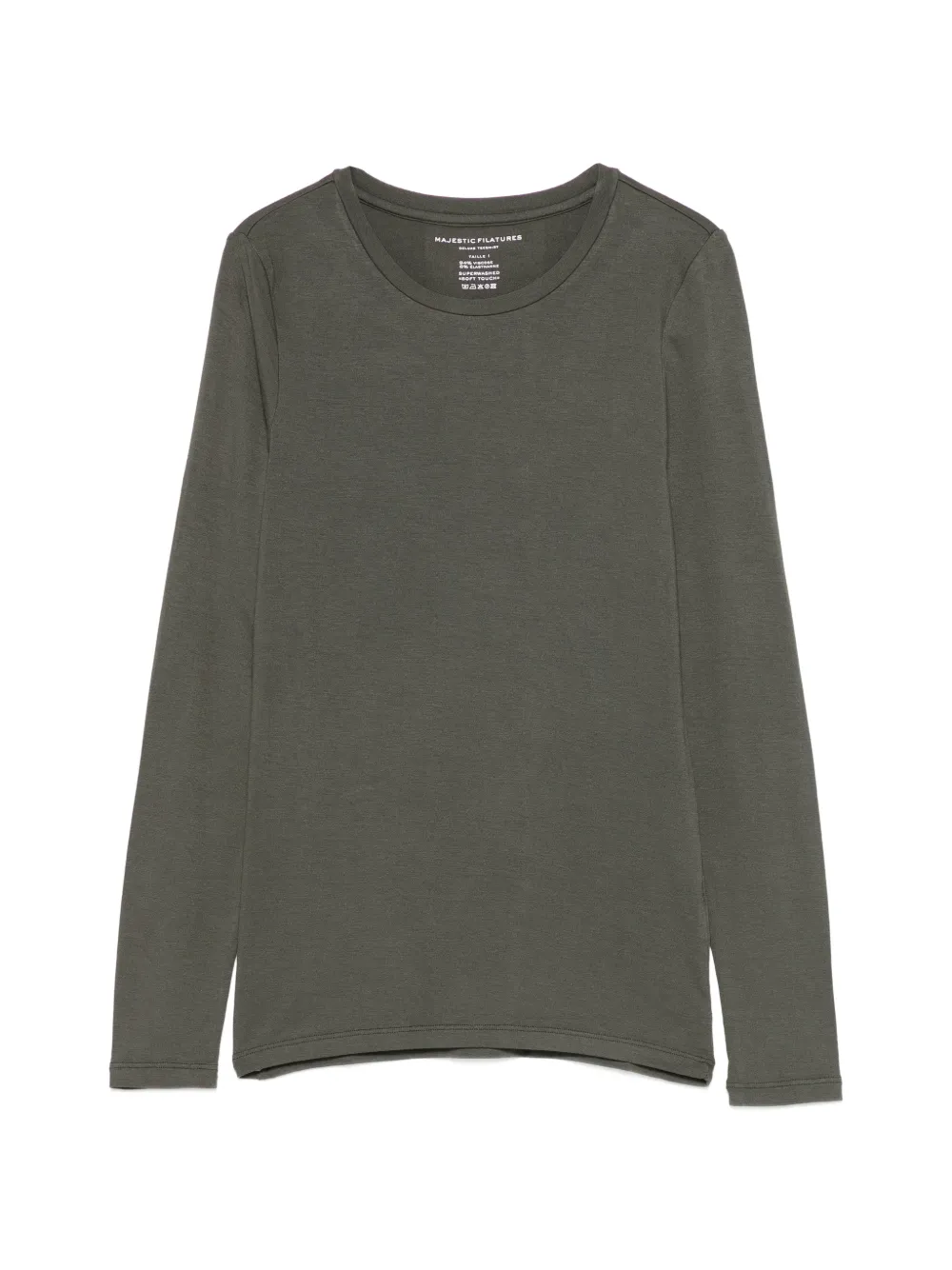 Majestic Filatures T-shirt Ally a maniche lunghe - Verde