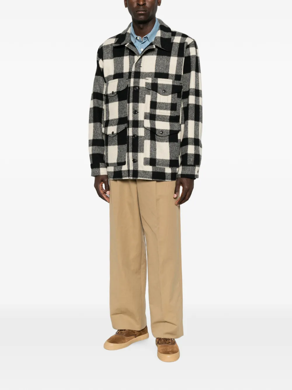 Filson Geruit shirtjack Wit