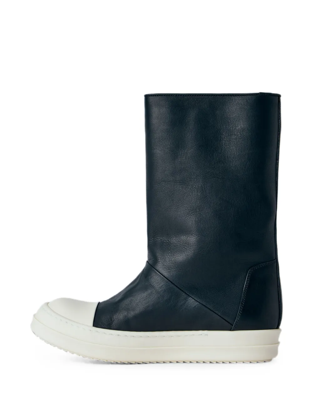 Rick Owens leather toe-cap boots Zwart