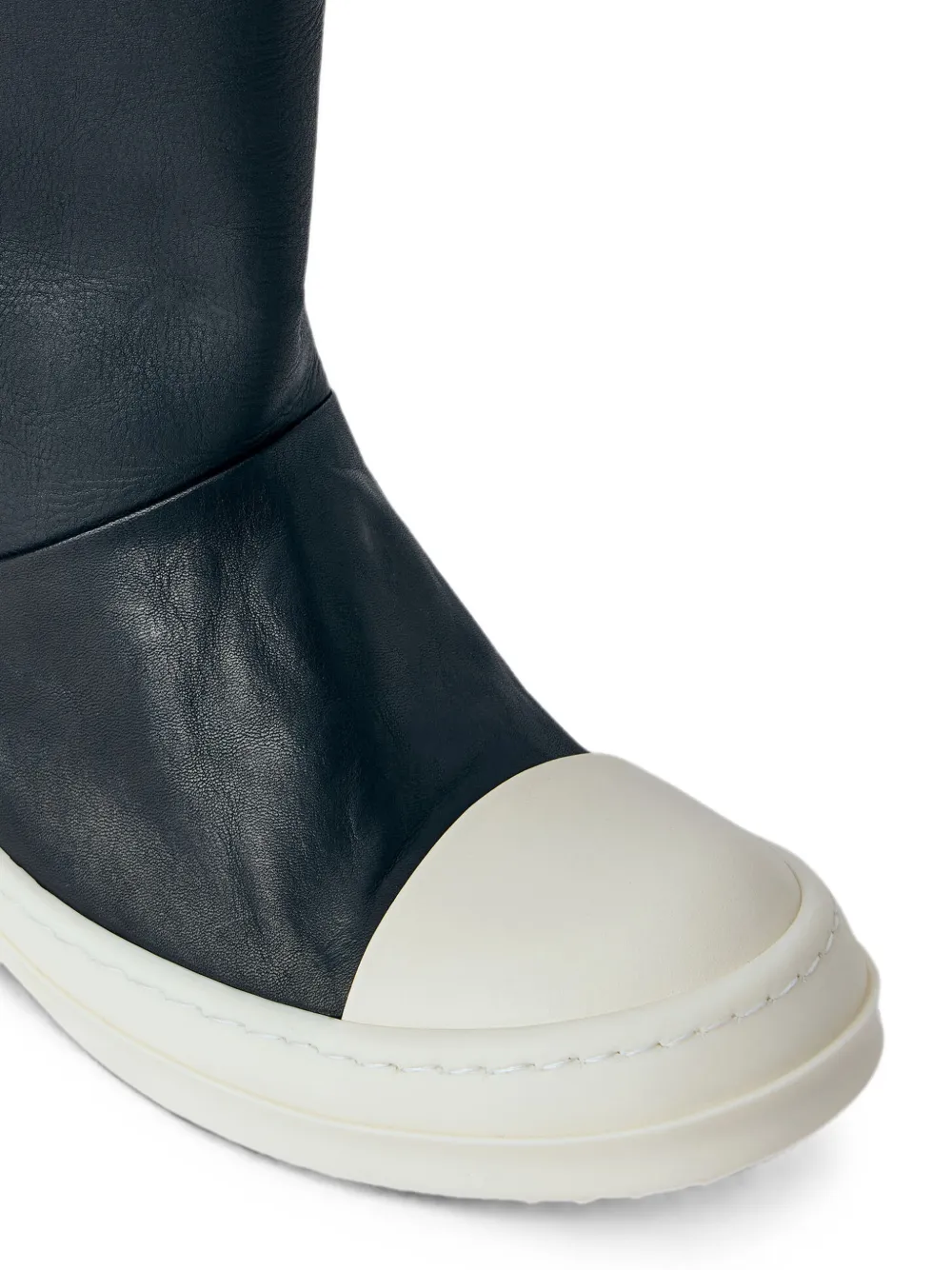 Rick Owens leather toe-cap boots Zwart