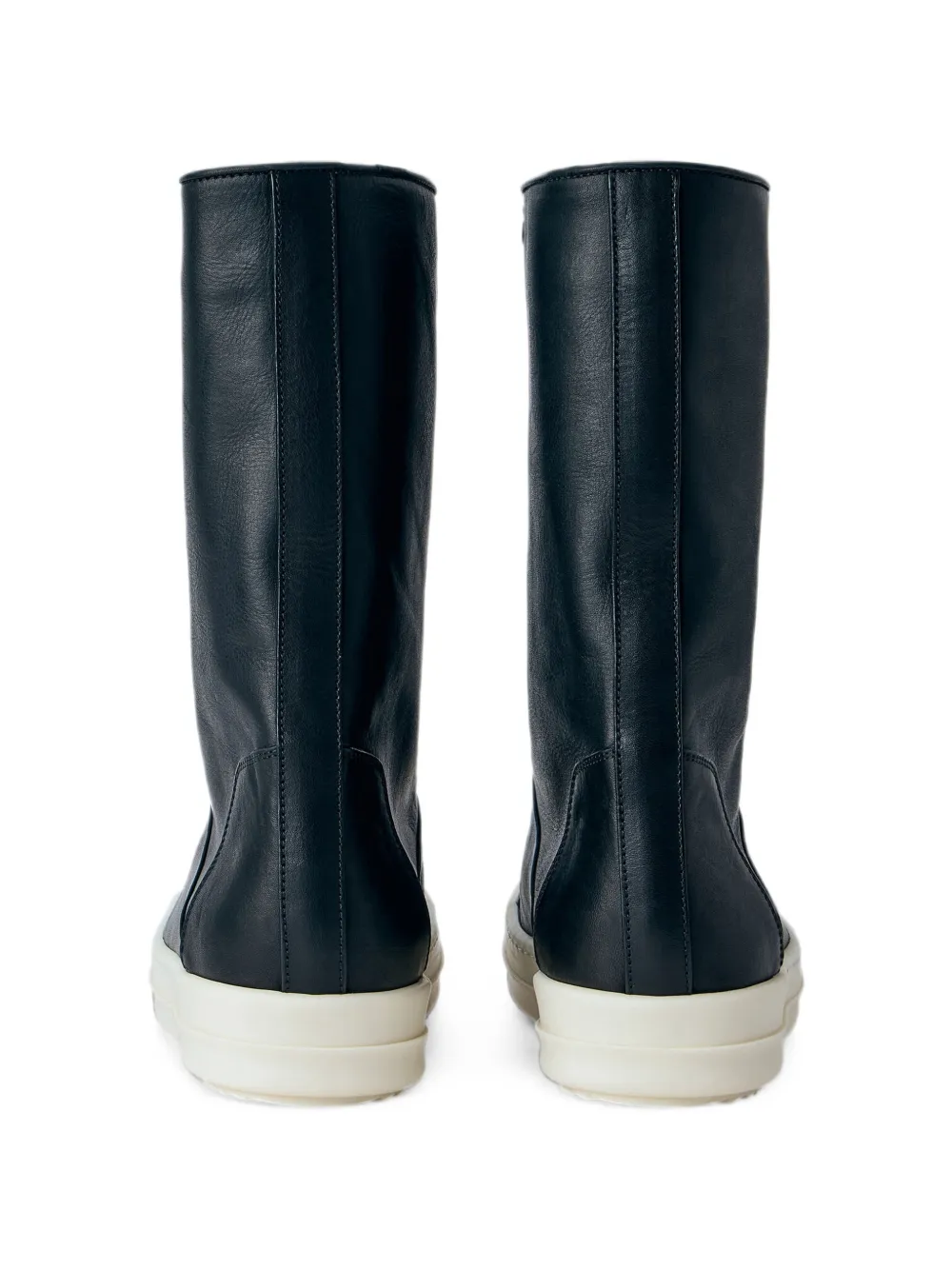 Rick Owens leather toe-cap boots Zwart
