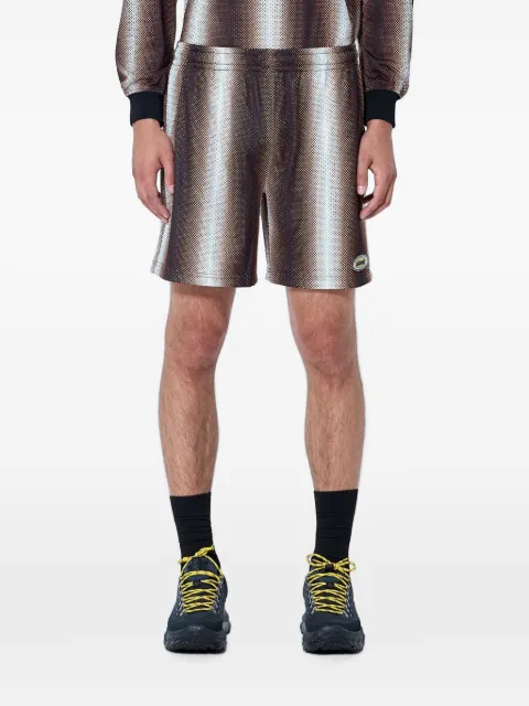 Metalwood Studio mesh-like elasticated-waistband shorts