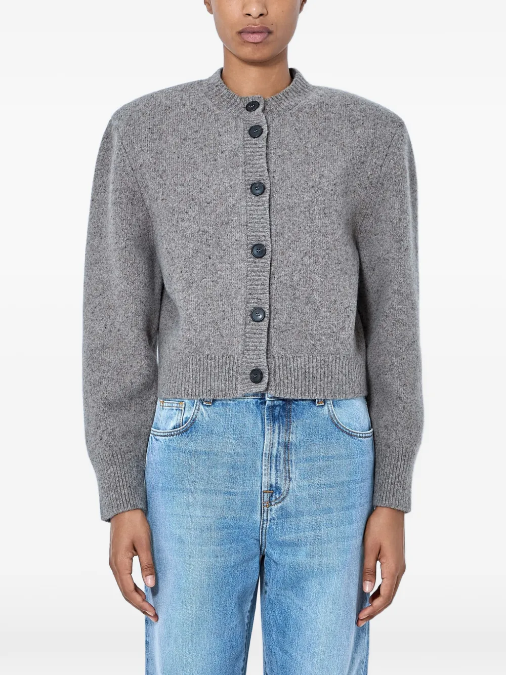 Róhe button-up knitted cardigan - Grau