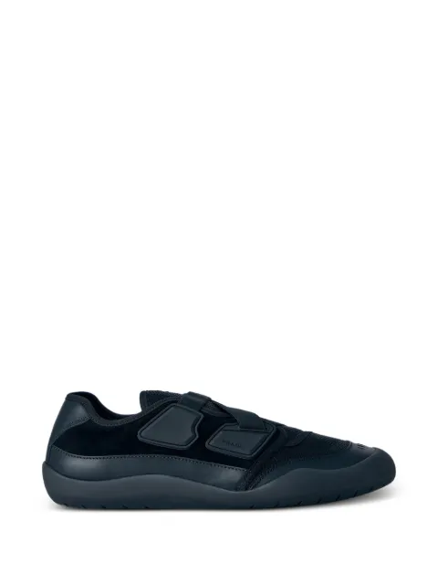 Prada Speedrock leather and mesh fabric sneakers