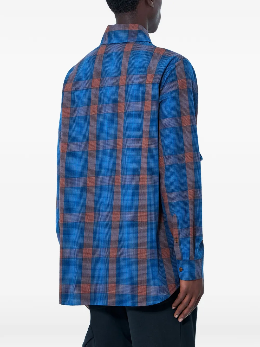Vivienne Westwood Geruit overhemd Blauw