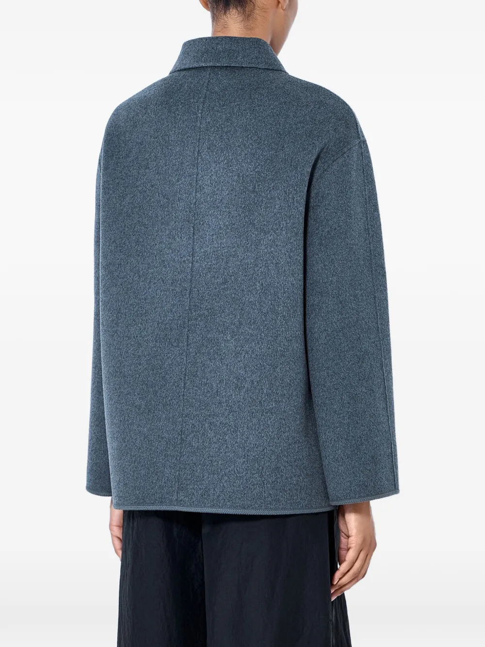 Róhe Frog-fastening Wool-blend Jacket in Grey, view 3