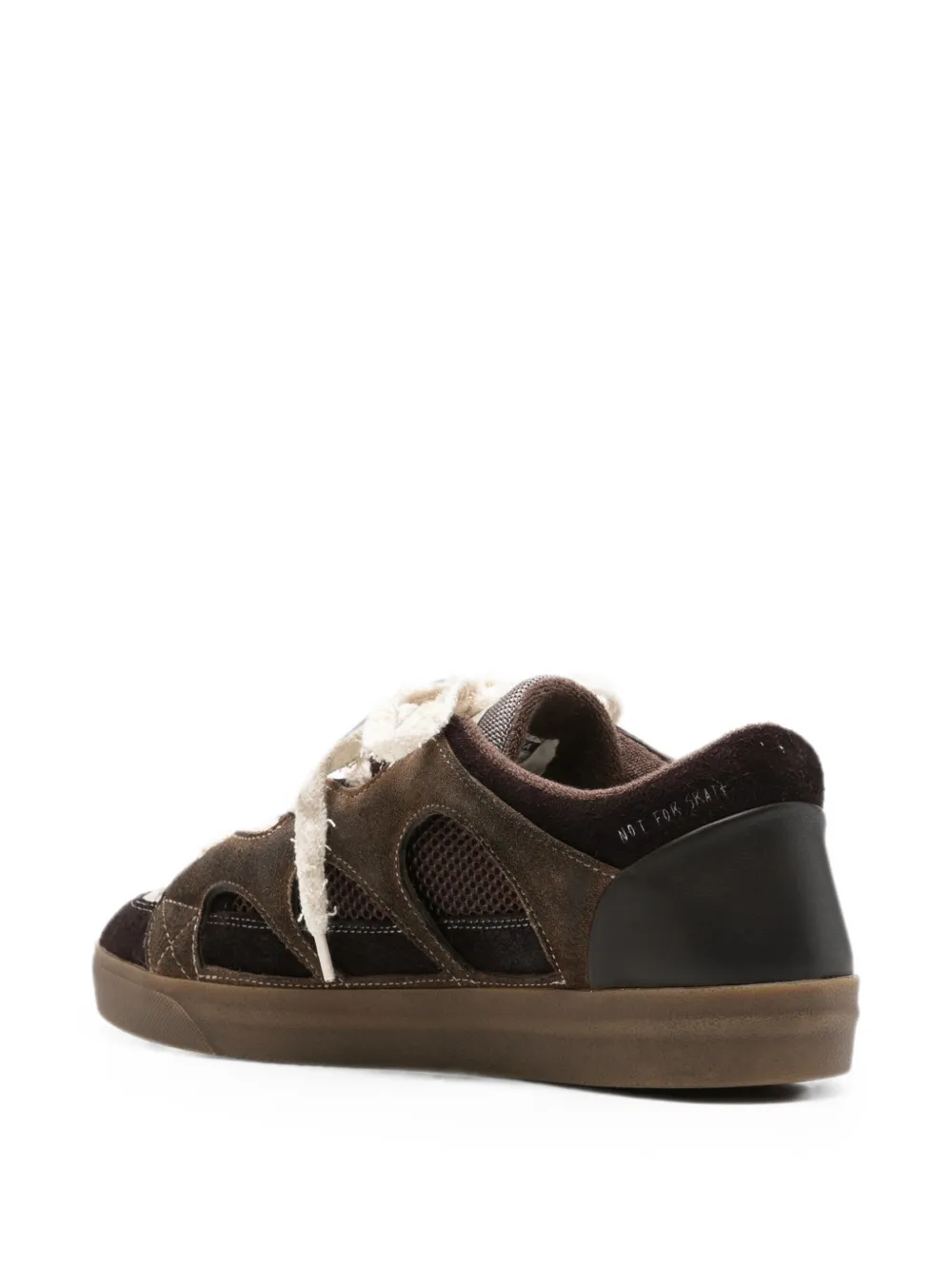 SANTHA Love Park cut-out panelled sneakers Bruin
