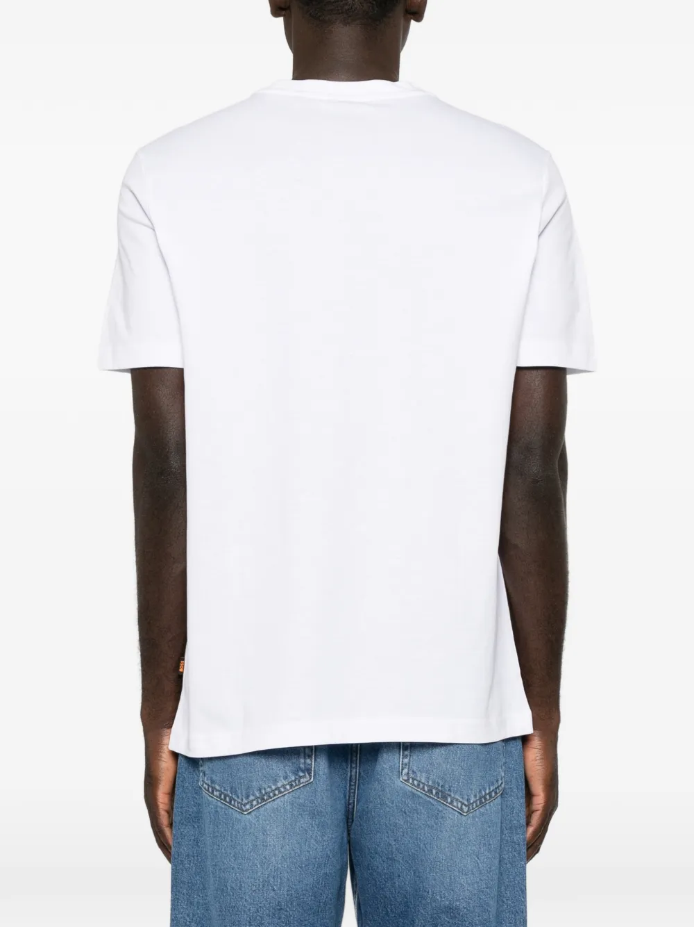 BOSS T-shirt met grafische print Wit