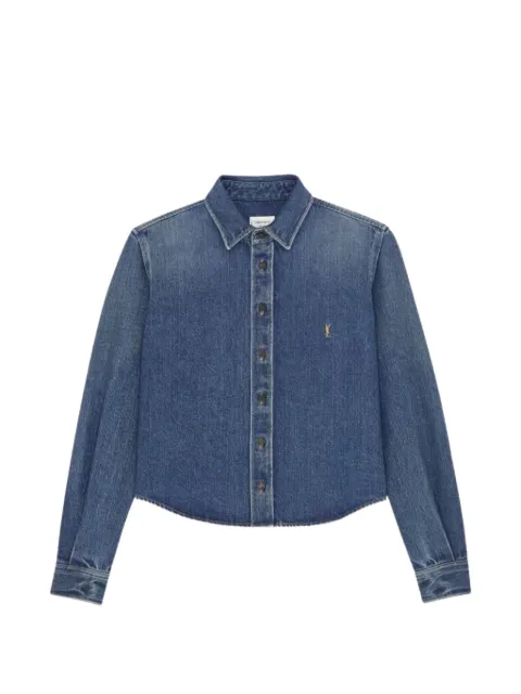 Saint Laurent Cassandre shirt in denim