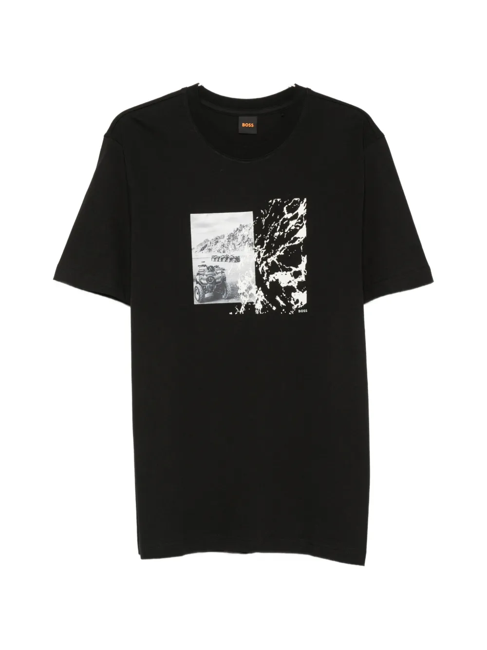 BOSS graphic-print short-sleeve T-shirt - Schwarz