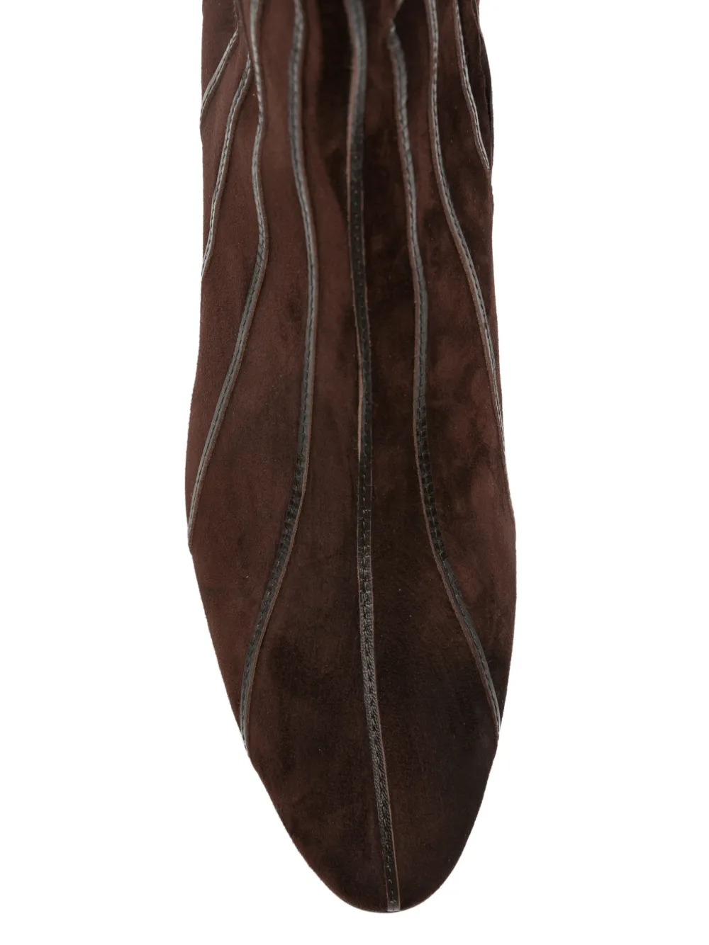 Herbert Levine Zip-fastening Panelled Ankle Boots in Brown, view 4