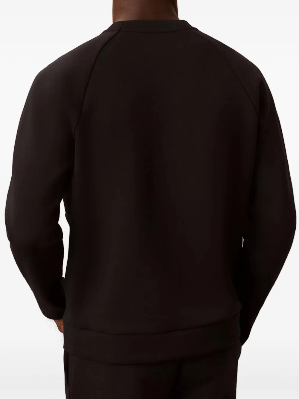 Calvin Klein Performance dubbelgebreide sweater Zwart