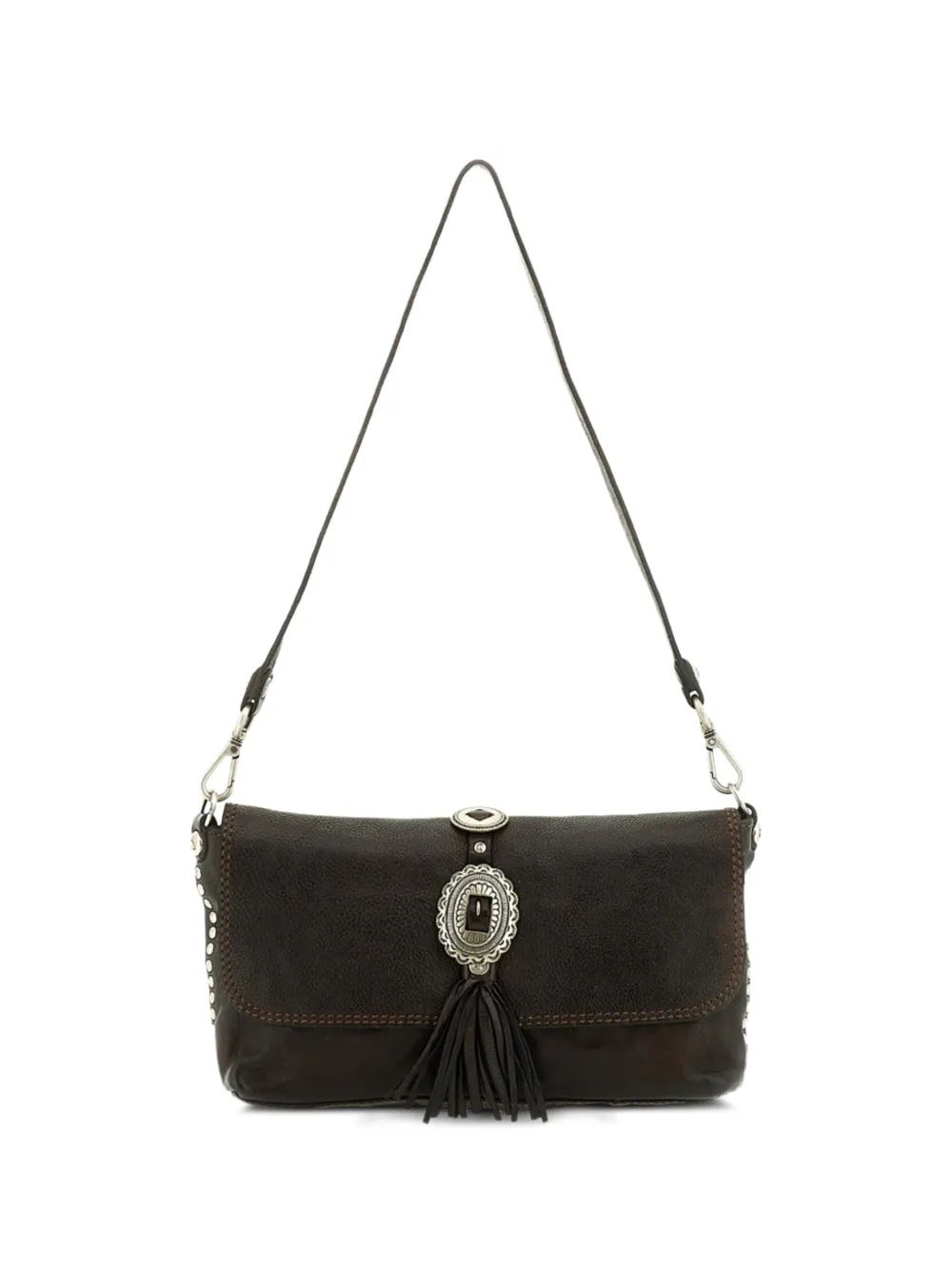 Campomaggi Artemisia embellished tassel-detail shoulder bag - Marrone