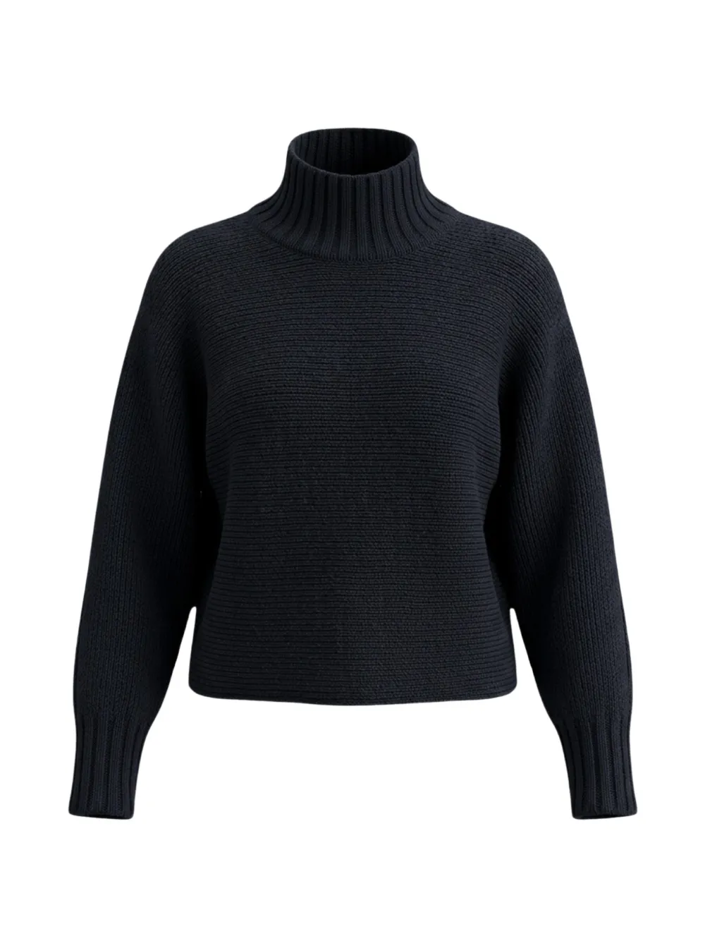 Gran Sasso ribbed-knit roll-neck sweater Blauw