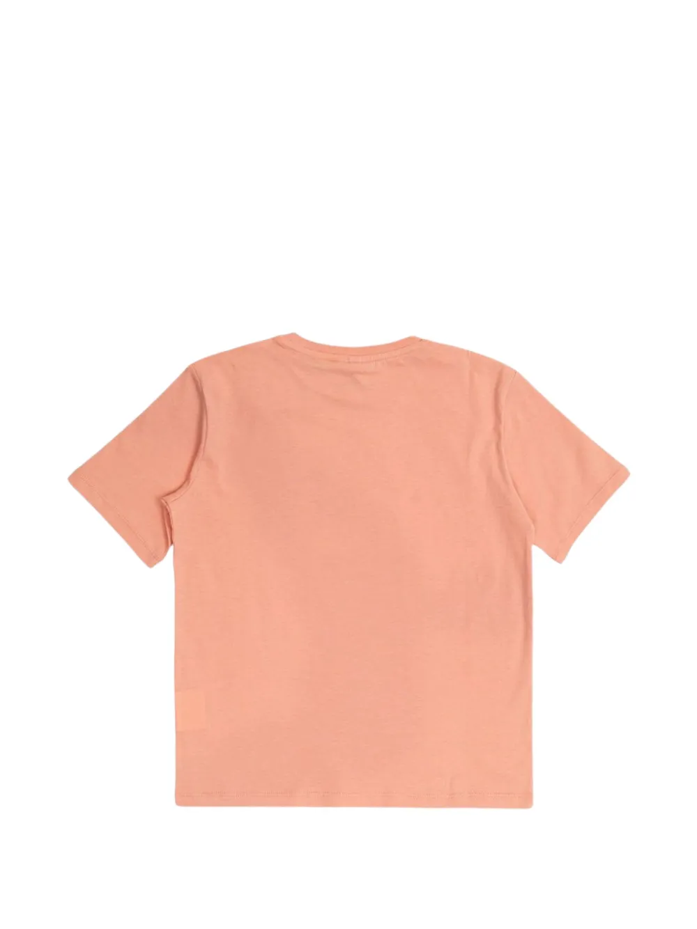 Stella McCartney Kids Katoenen T-shirt met logoprint Oranje