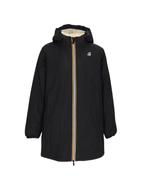 K-Way Le Vrai 4.0 hooded logo-patch jacket