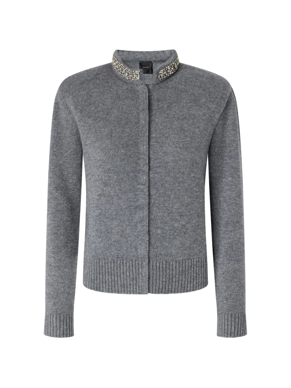 PINKO cardigan with jewel collar - Grigio