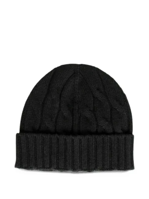 Gran Sasso cable-knit cashmere beanie hat