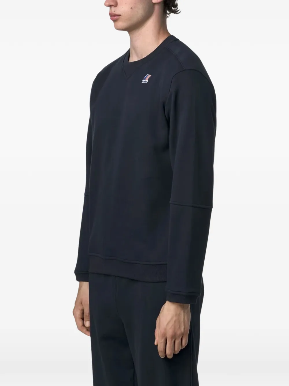 K-Way Nael sweater met logo-detail Blauw