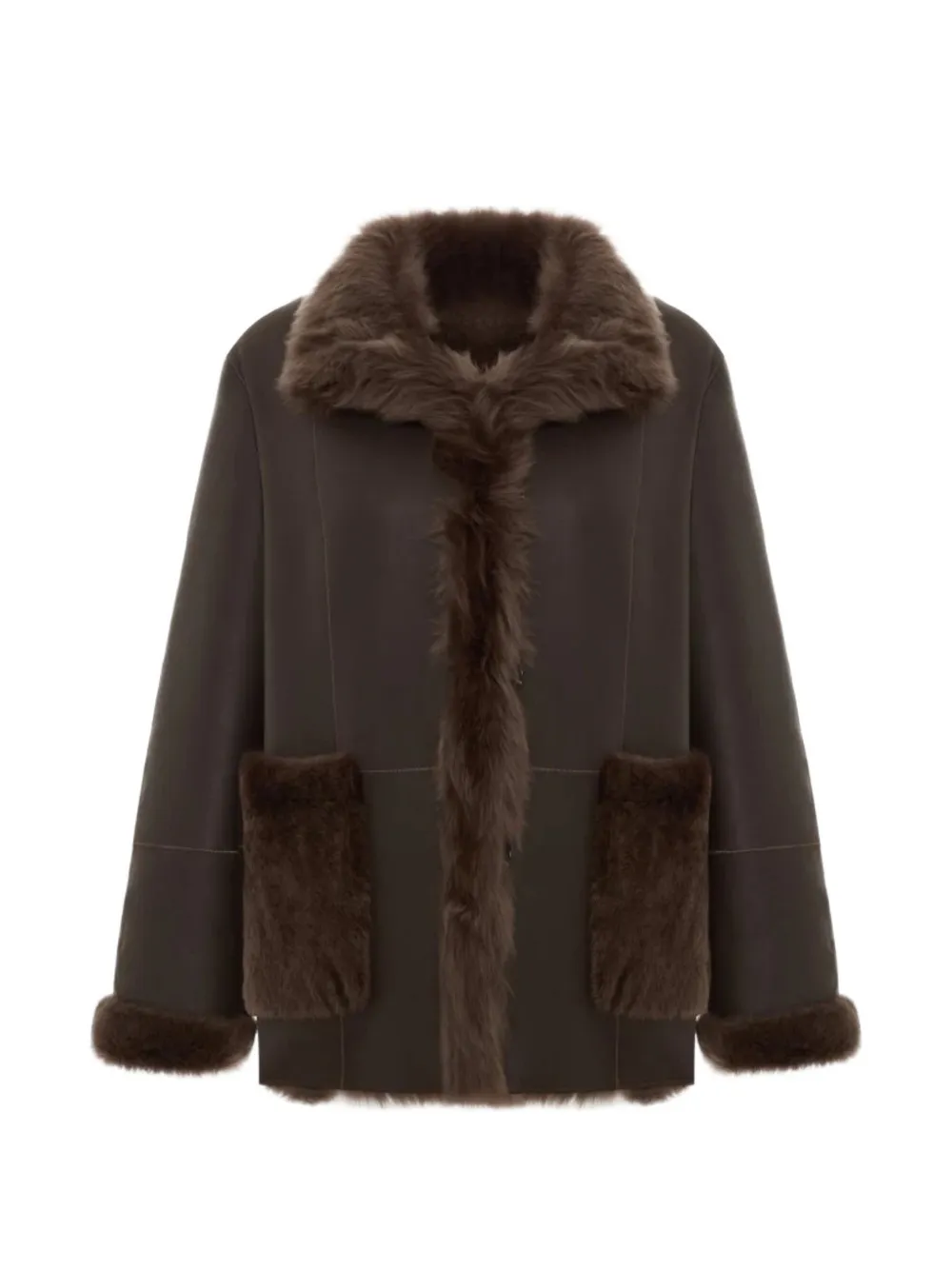 BIGARDINI Amira shearling-trim reversible jacket