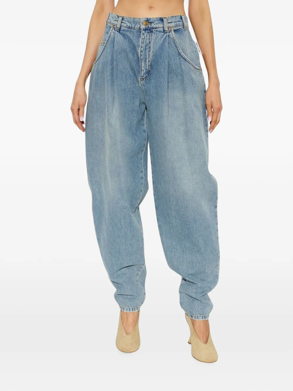 Moschino Jeans met toelopende pijpen Blauw