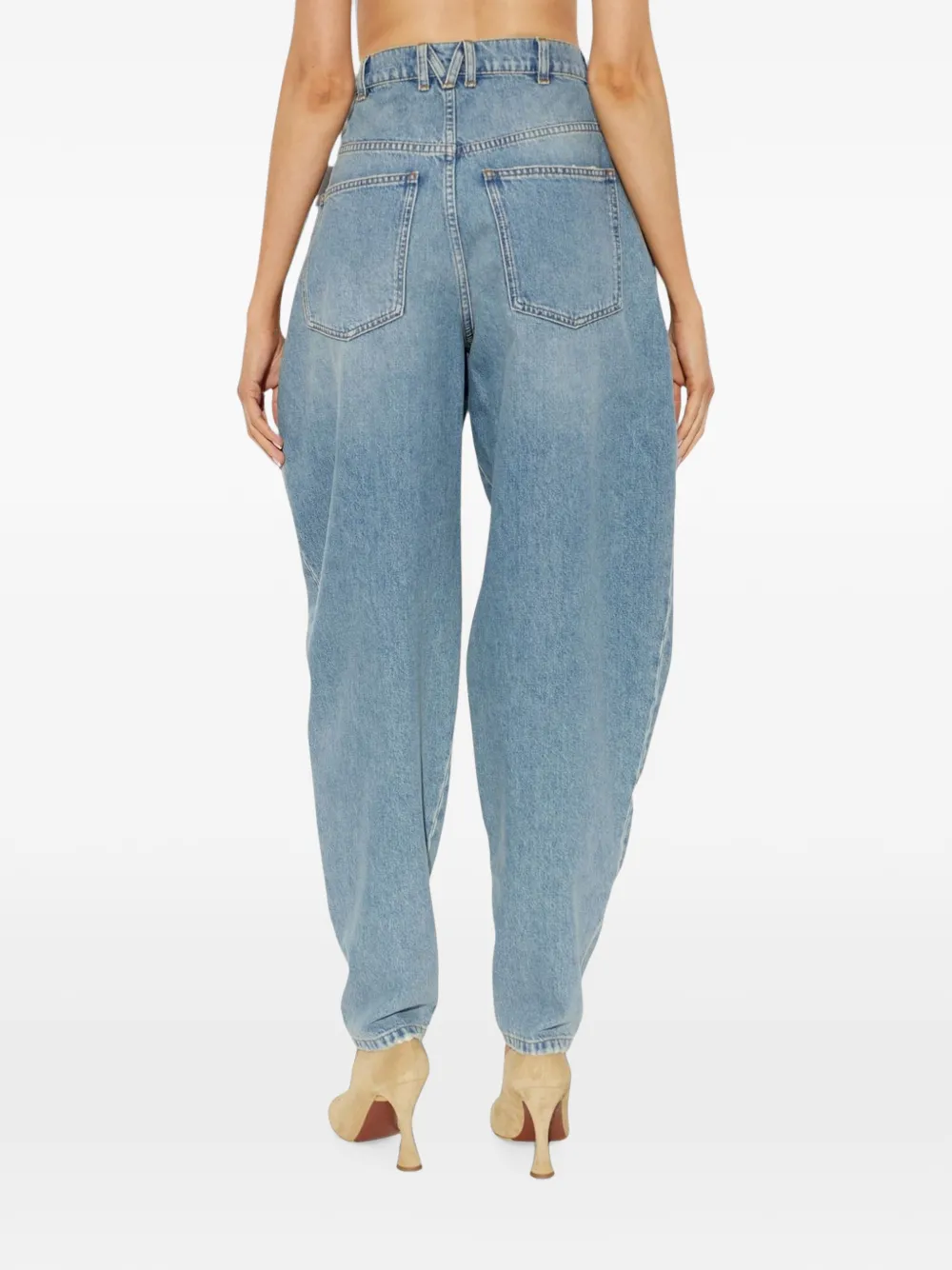 Moschino Jeans met toelopende pijpen Blauw
