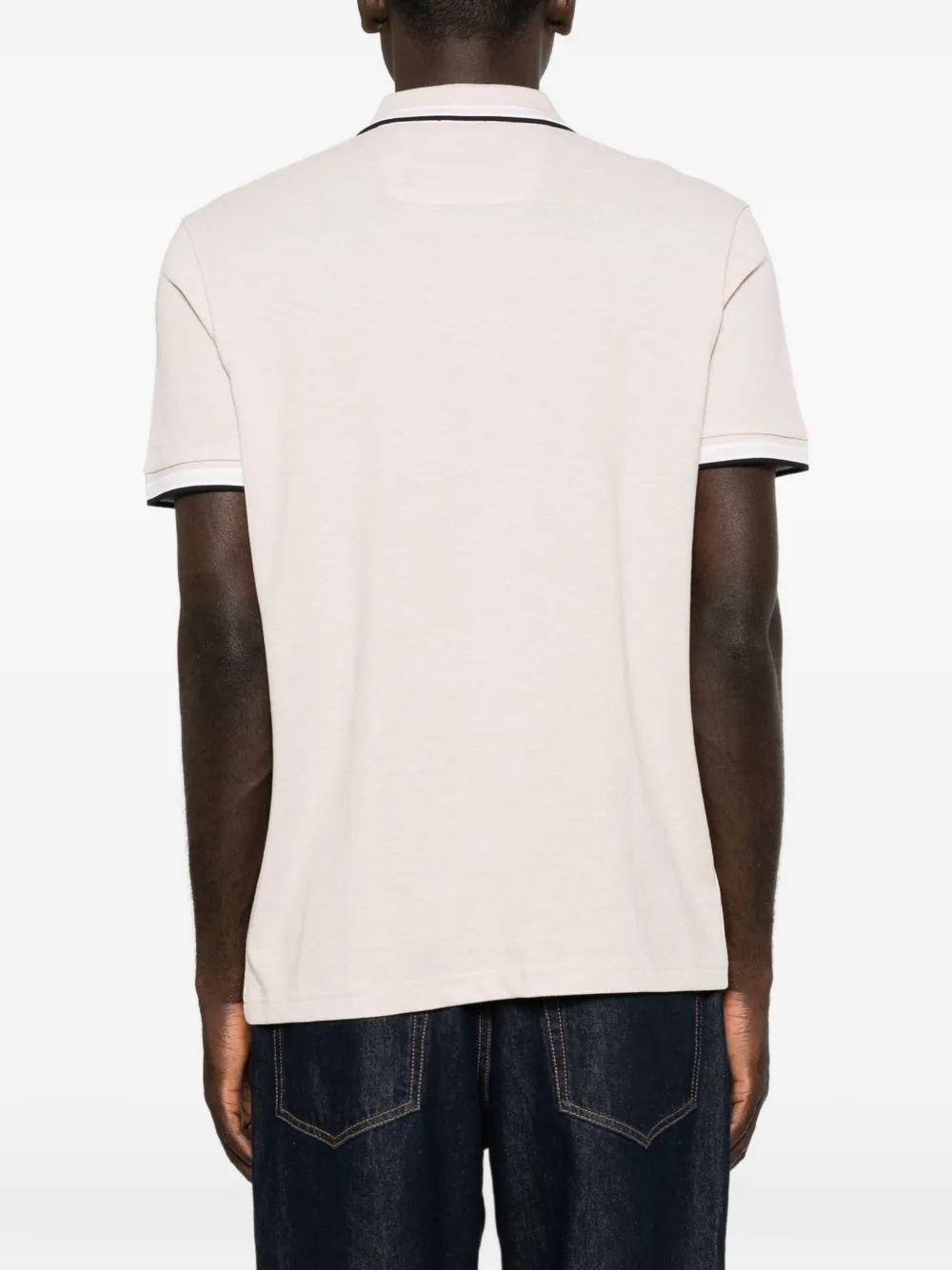 BOSS Poloshirt met geborduurd logo Beige