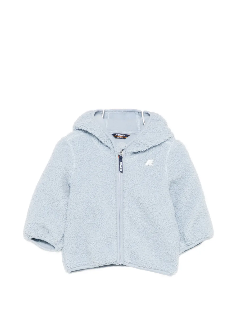 K Way Kids fleece hooded sweatshirt - Blu