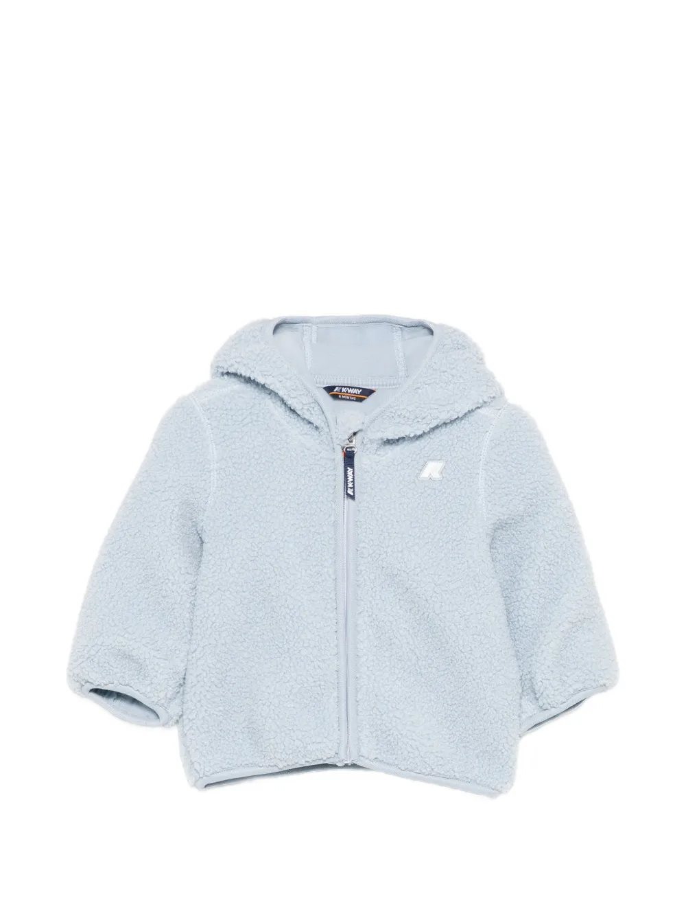 K Way Kids fleece hooded sweatshirt - Blu