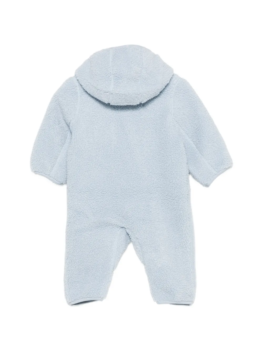 K Way Kids Romper van teddy-fleece met capuchon Blauw